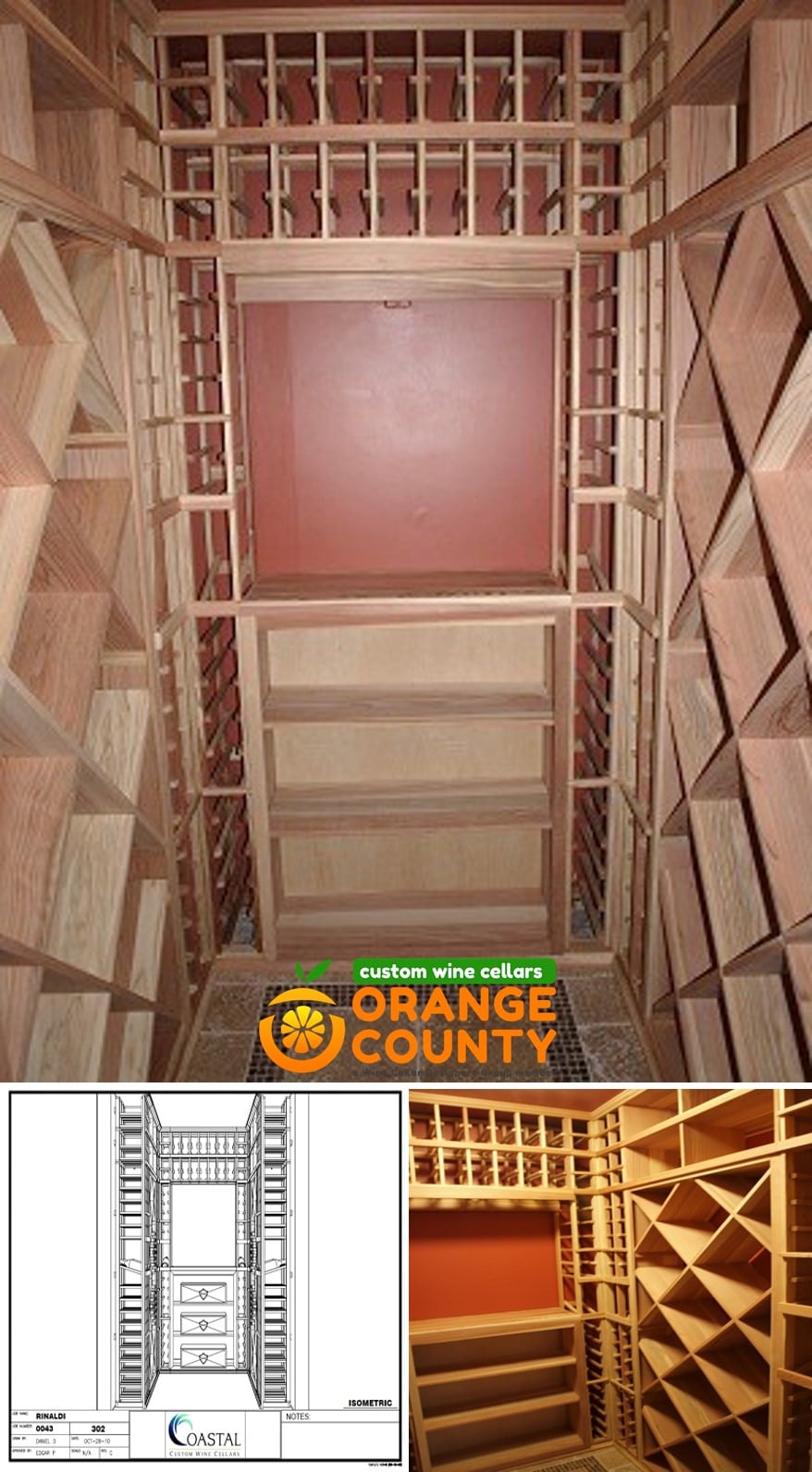 Beautiful Orange County Custom Wine Cellar Design