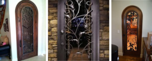 Click here to learn more about wrought iron wine cellar doors!