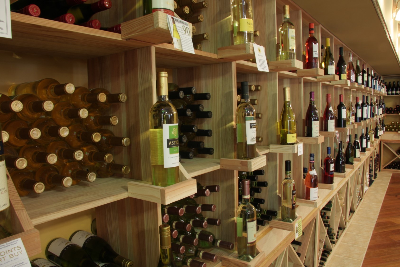 Eye-Catching Commercial Wine Cellar Display by Orange County Builders