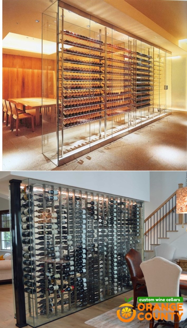 Striking Contemporary Wine Cellars with Luxurious Wine Displays