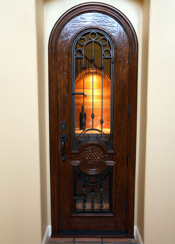 Coto Style Residential Wine Cellar Door Installed by Custom Wine Cellars Orange County 