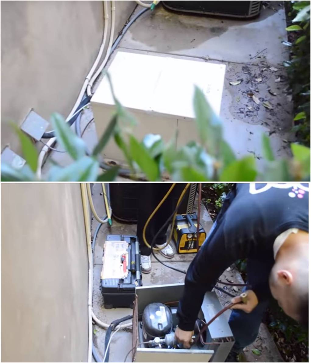Learn more about the products and services offered by M&M Cellar Cooling Systems. The M&M Cellar Systems Team Lead by Mario, Adding Freon and Additive to the Wine Cellar Cooling Condensing Unit in Orange County