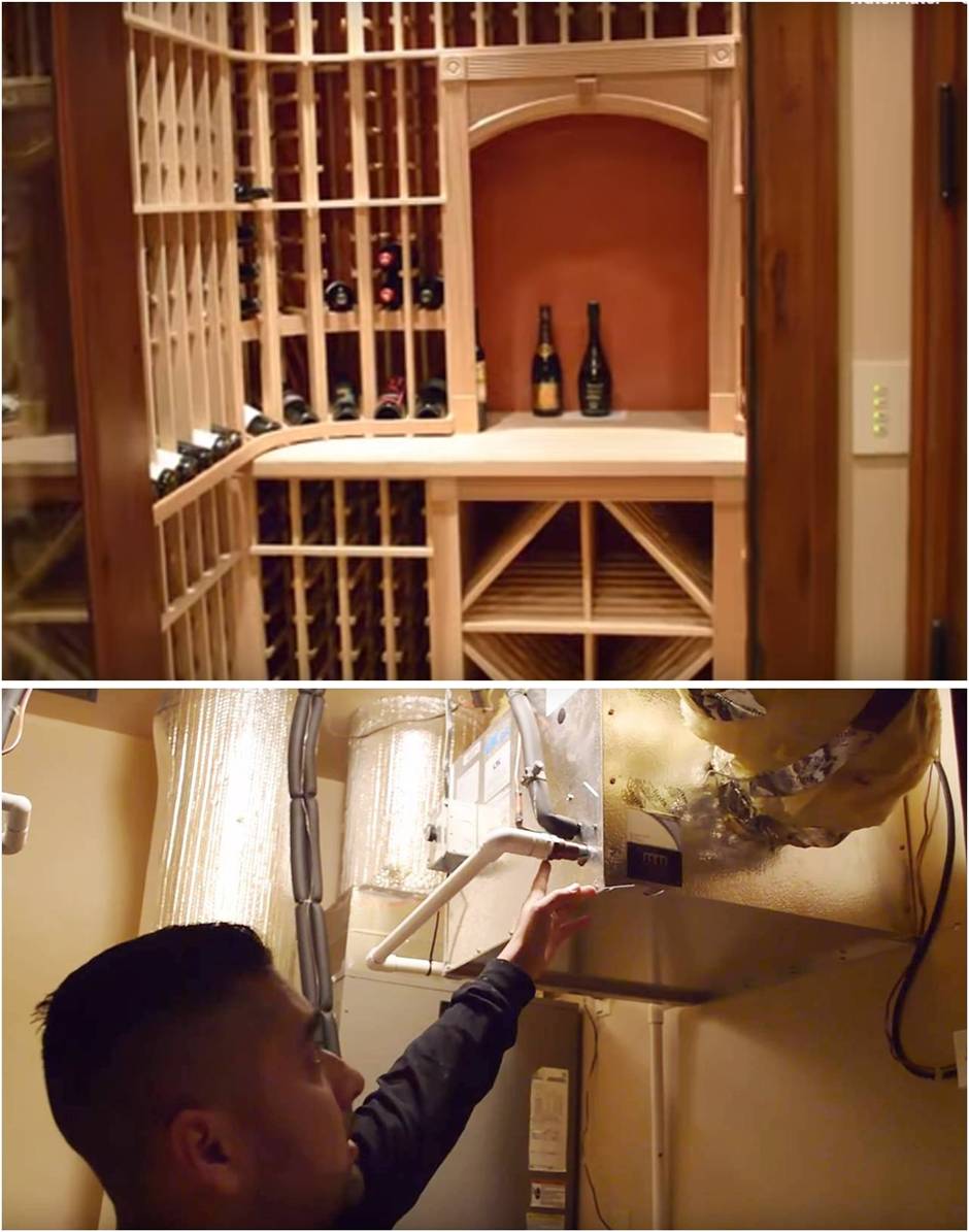 Learn more about this wine cellar cooling service repair in Orange County. Wine Cellar Cooling System Leak Repair Service in Orange County