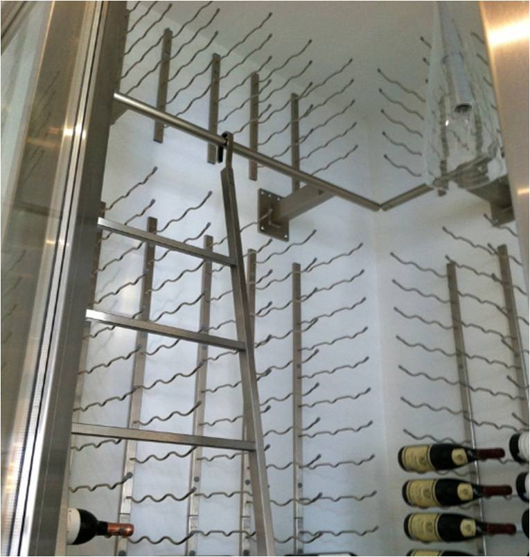 VintageView Floor to Ceiling Metal Custom Wine Cellar Racks Orange County