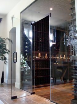 Home Custom Wine Cellar Installation in Orange County Using Mahogany Wine Racks