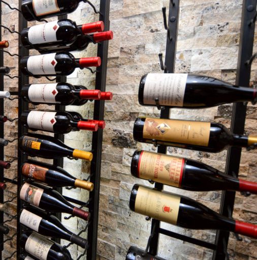 Stacked Stone Added Character to this Custom Wine Cellar in Orange County