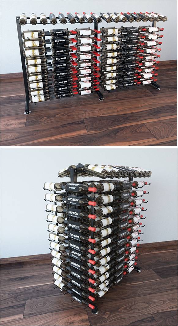 Standalone or FReestanding VintageView Metal Wine Racks Orange County