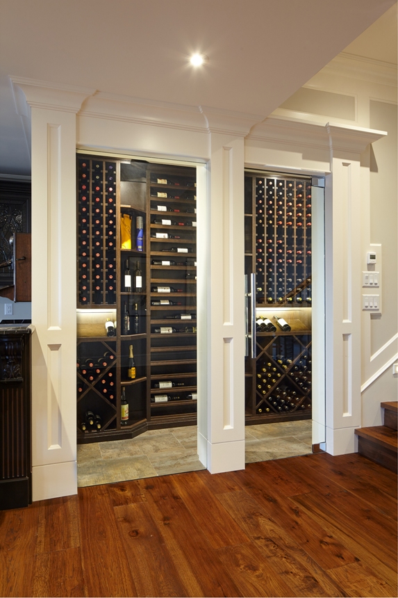 Traditional Home Custom Wine Cellar Designed by Orange County Builders