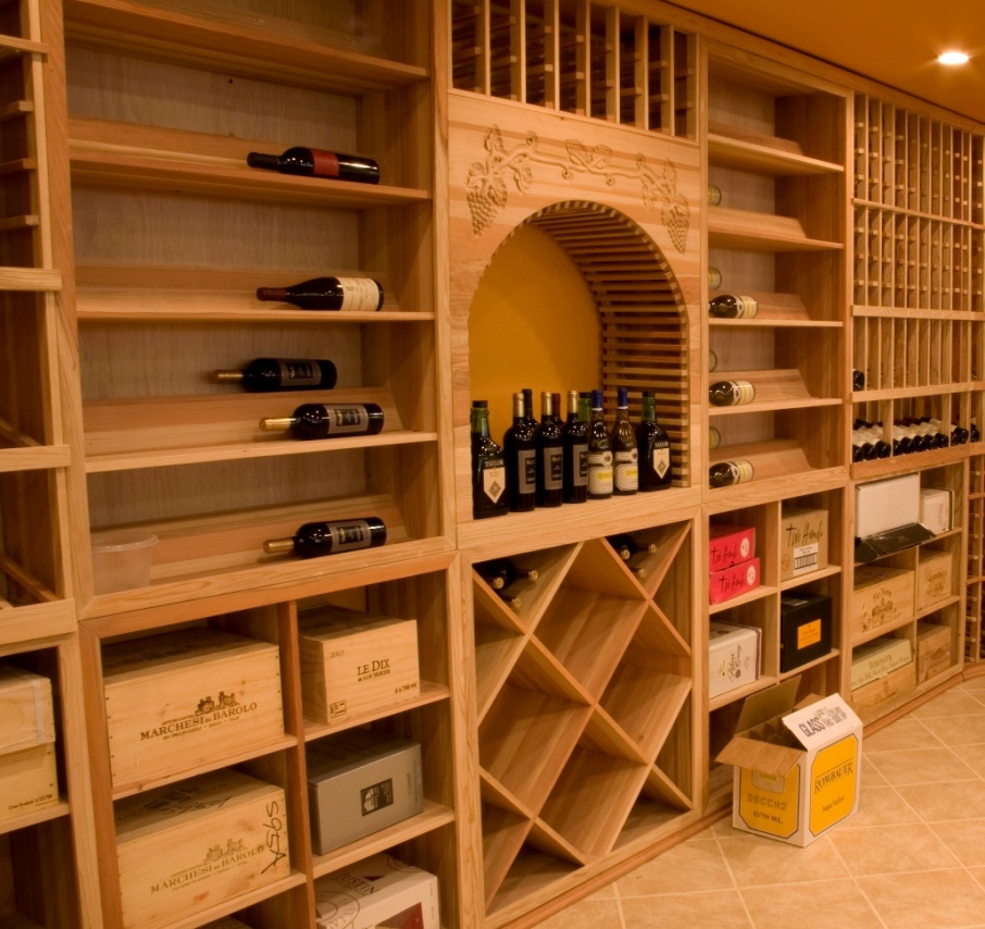Custom Wine Cellar Racks for an Orange County Home