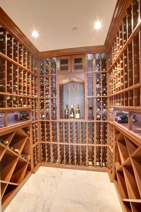 Classic Residential Custom Wine Cellar Built by an Orange County Designer and Installer