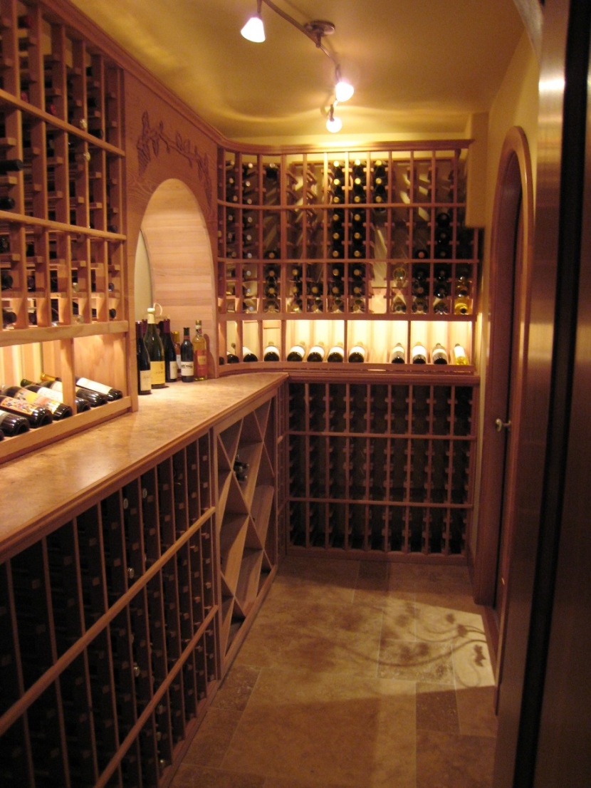 Beautiful Residential Custom Wine Cellar Built by Orange County Designers and Installers