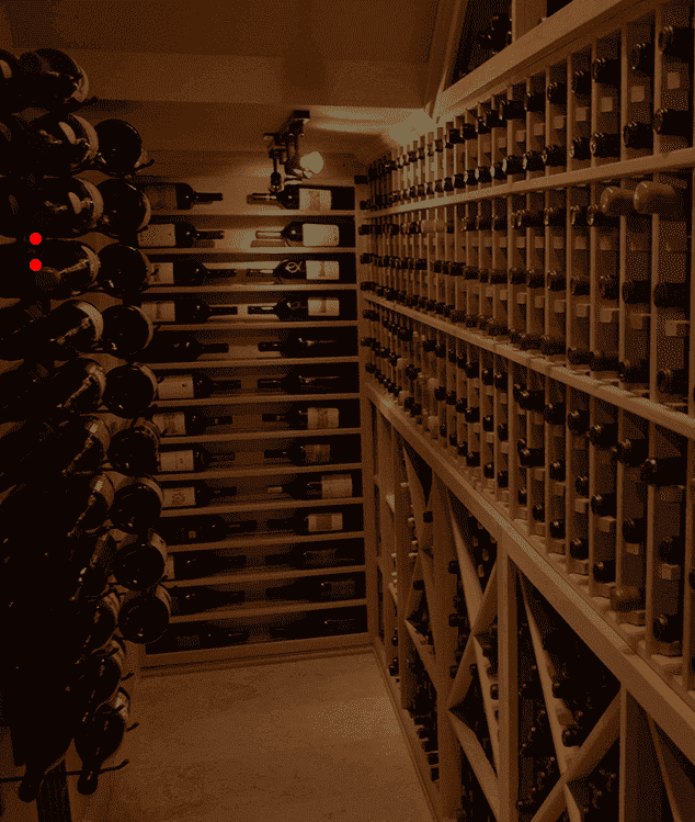 VintageView Orange County and Wood Wine Rack Home Wine Cellar Displays