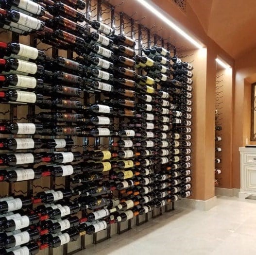 Floor-to-Ceiling Contemporary Wine Racks Designed by San Diego Experts 