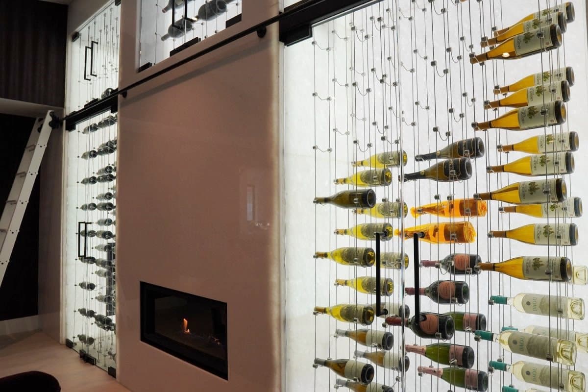 Cable Wine Racks Perfect for a Modern Wine Cellar design