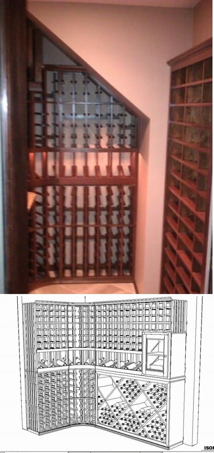 Traditional Under Stair Wine Cellars Project