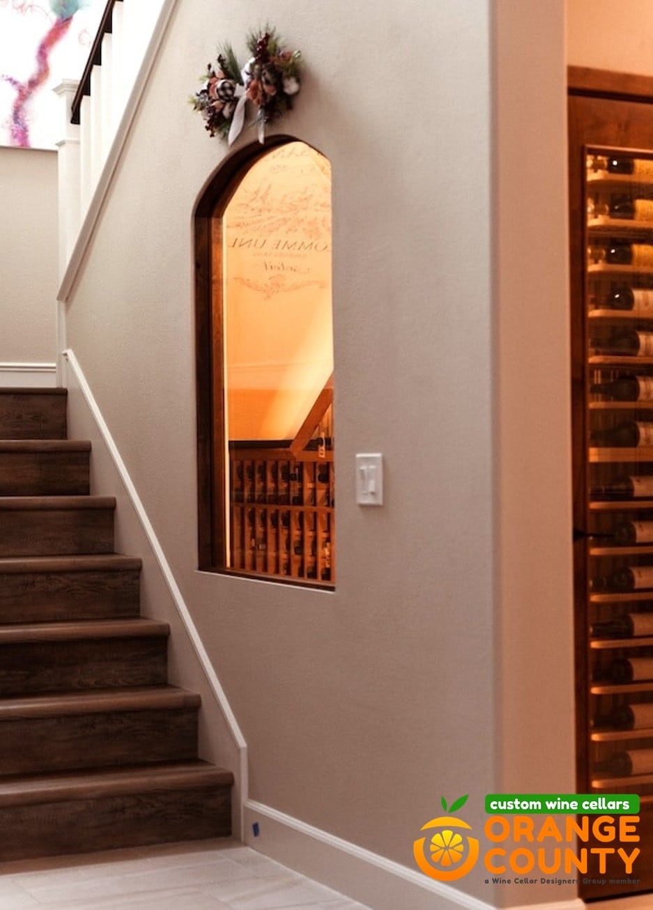 Impressive Wine Cellar Under Stairs: A Must Have in Orange County