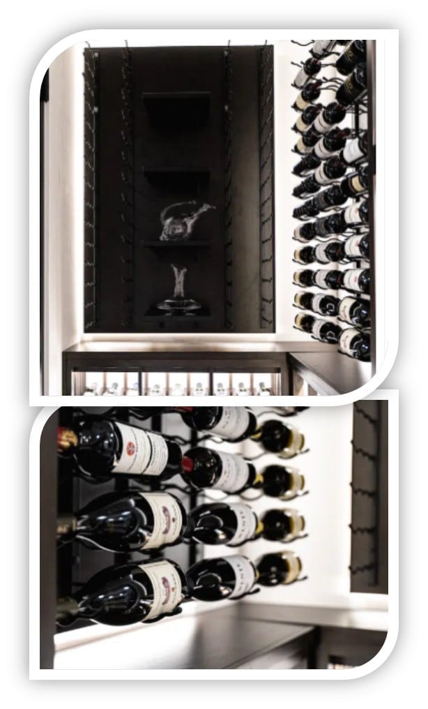 Modern Wine Wall Design Featuring Custom Wine Racks from VintageView