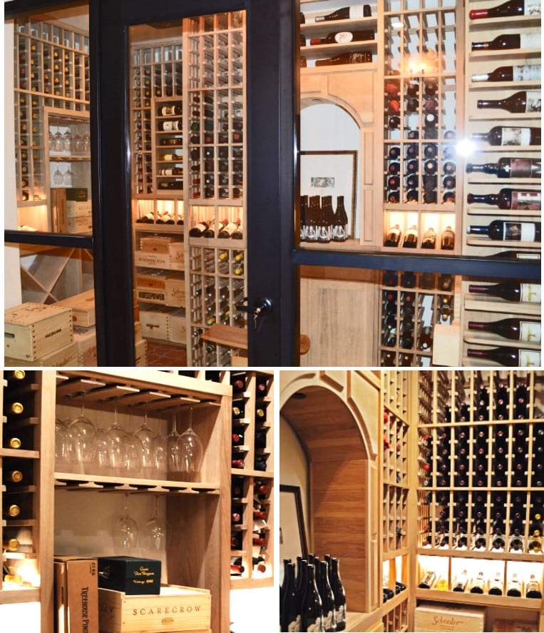Rustic Wine Cellar by Orange County Builders