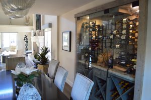 37 - Wine Cellar Designers Dining Area Wine Display Modern Wood and Glass