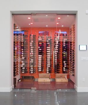 45 - Glass Wine Cellar Room Built in an Orange County Home