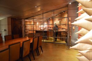25 - California Hill Country Ultra Contemporary Wood Residential Wine Cellar Design - Custom Wine Cellars Near Orange County