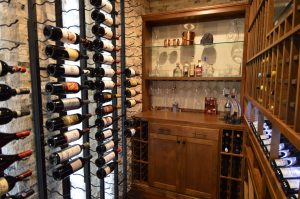 19 - VintageView Orange County California Metal Wine Racks and Custom Wood Storage Space Saving Wine Budget Cellar
