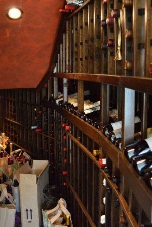 43 - Custom vintage wine cellar room in Orange County