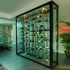 27 - Wine Wall Display All Glass Wine Cellars California Contemporary Laguna Niguel Orange County