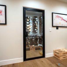 (1) A stunning example of modern wine cellar ideas for home basements, this space blends function and luxury with clean lines, matte black racks, and thoughtful organization.